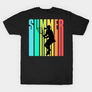 US Open Summer Tennis Silhouette T-Shirt